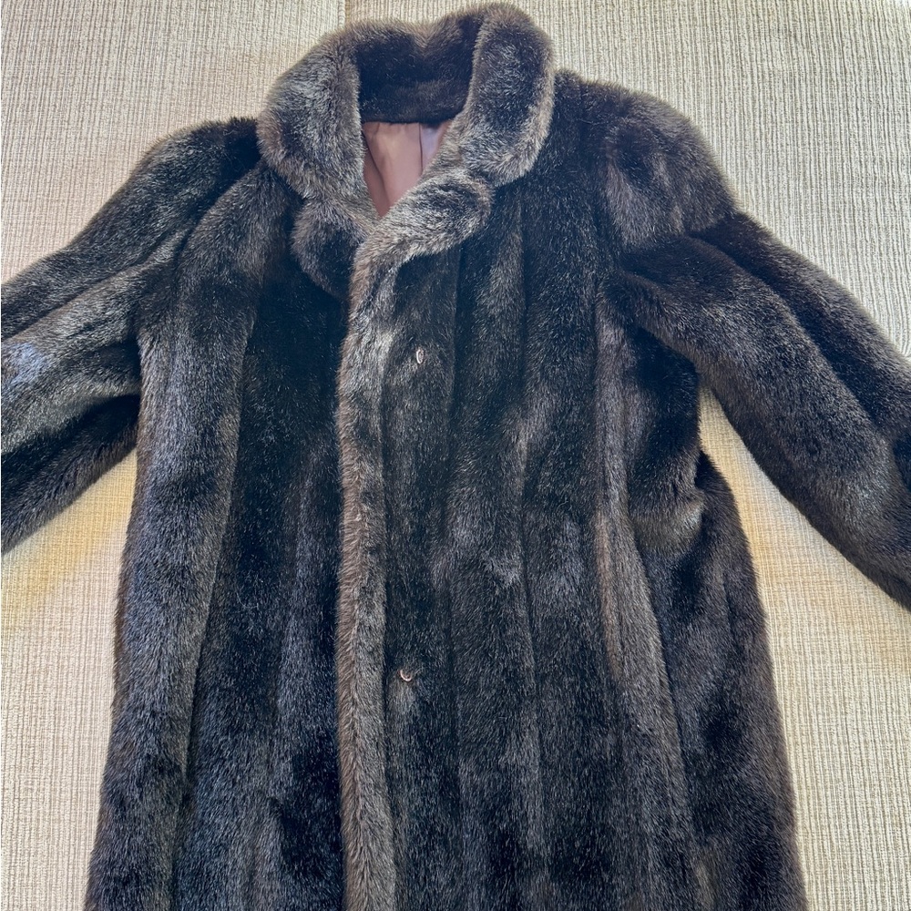 Elegant Dark Brown Teddy Jacket